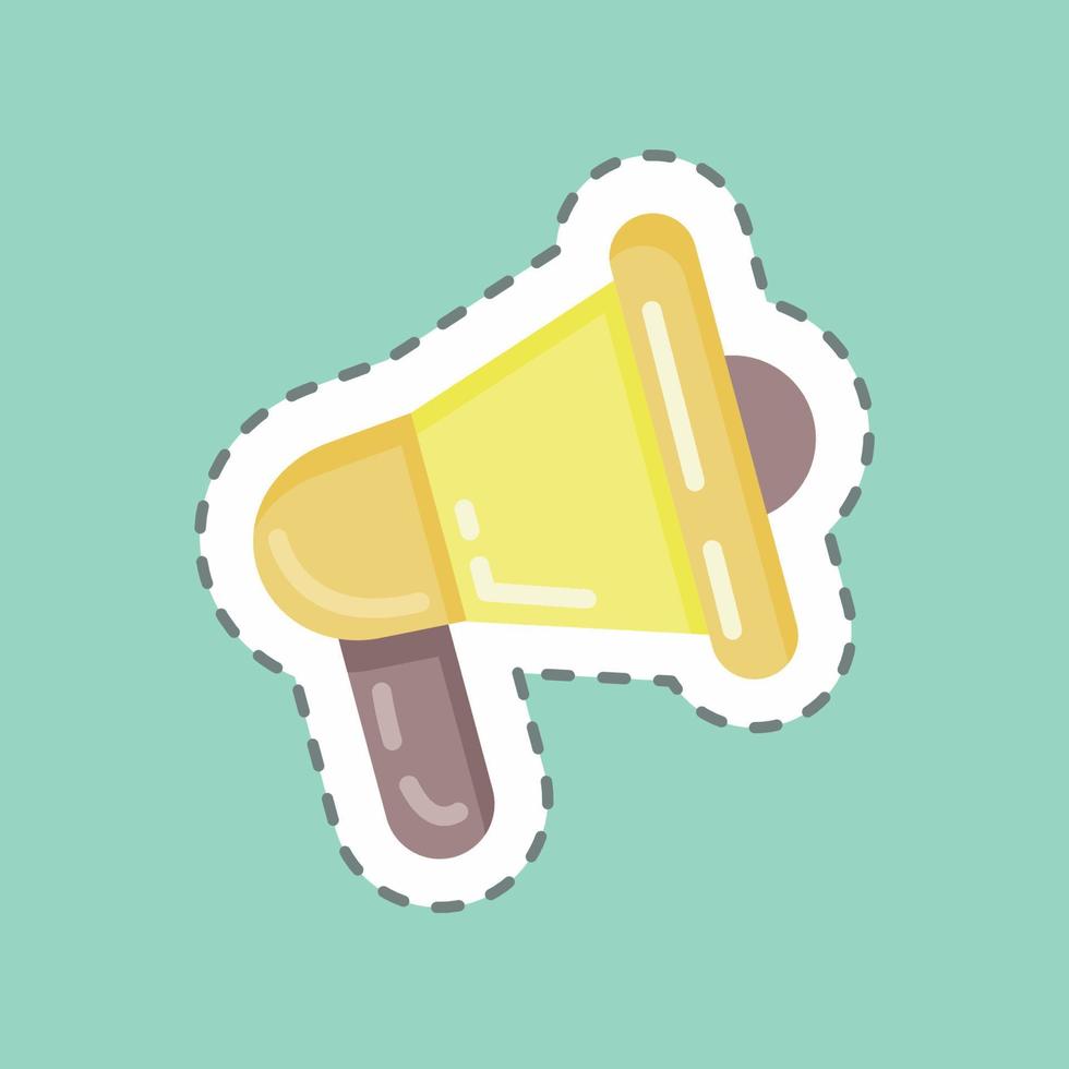 Sticker line cut Information. suitable for Branding symbol. simple design editable. design template vector. simple illustration vector