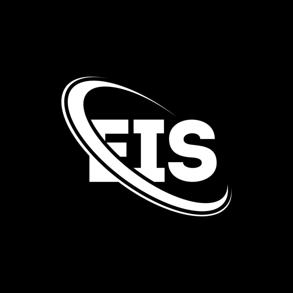 logotipo de eis. es carta. diseño del logotipo de la letra eis. logotipo de las iniciales eis vinculado con el círculo y el logotipo del monograma en mayúsculas. tipografía eis para tecnología, negocios y marca inmobiliaria. vector