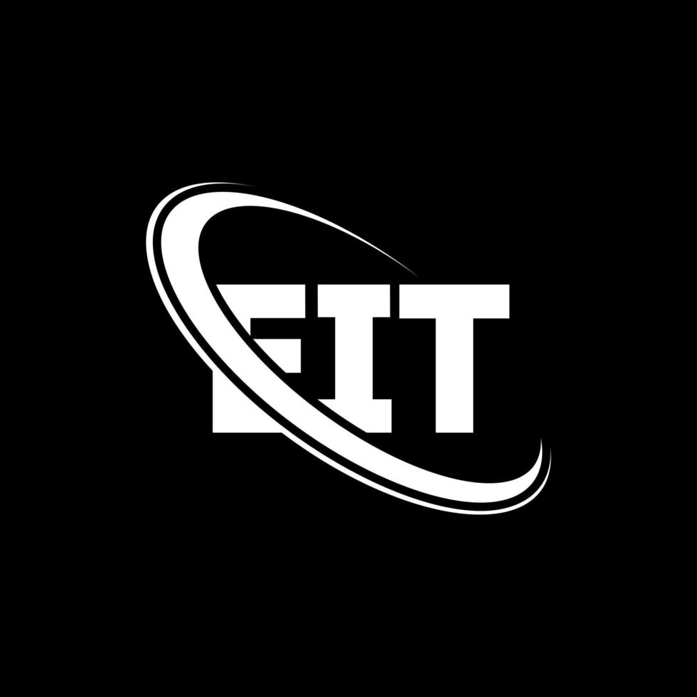 logotipo de eit. eit carta. diseño del logotipo de la letra eit. logotipo de las iniciales eit vinculado con el círculo y el logotipo del monograma en mayúsculas. tipografía eit para tecnología, negocios y marca inmobiliaria. vector