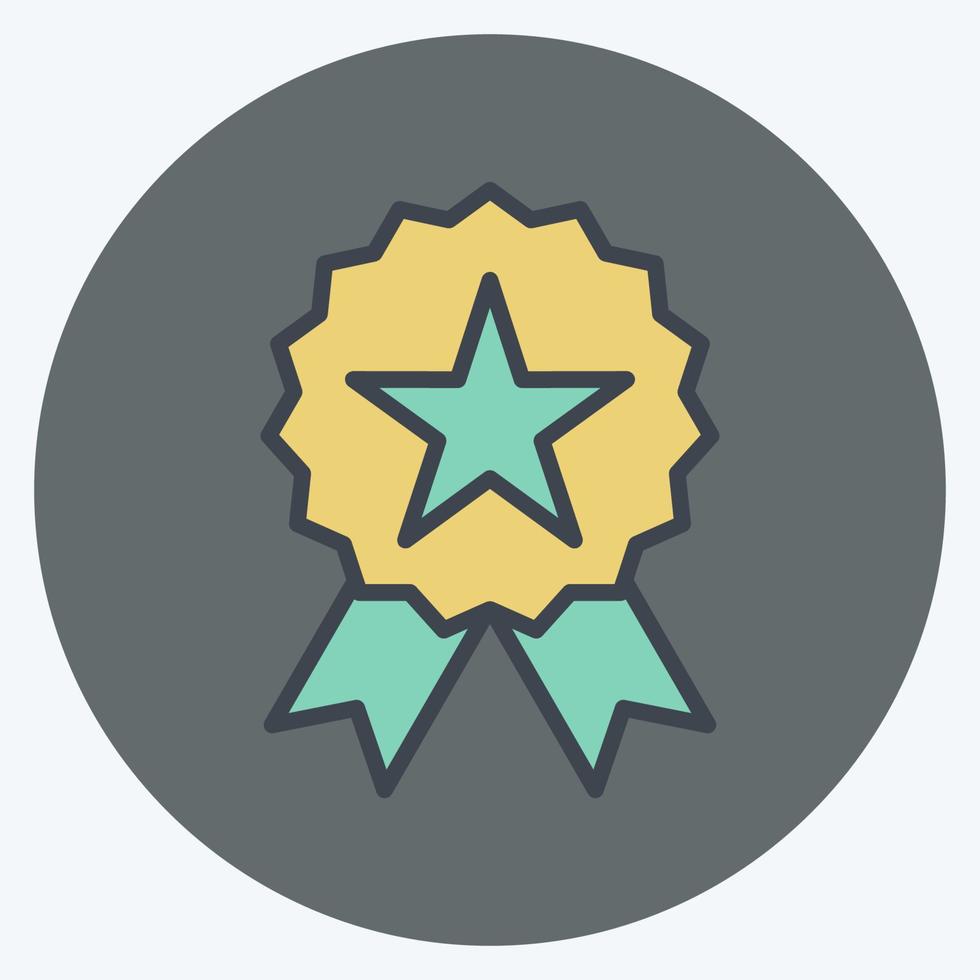 Icon Quality. suitable for Branding symbol. color mate style. simple design editable. design template vector. simple illustration vector
