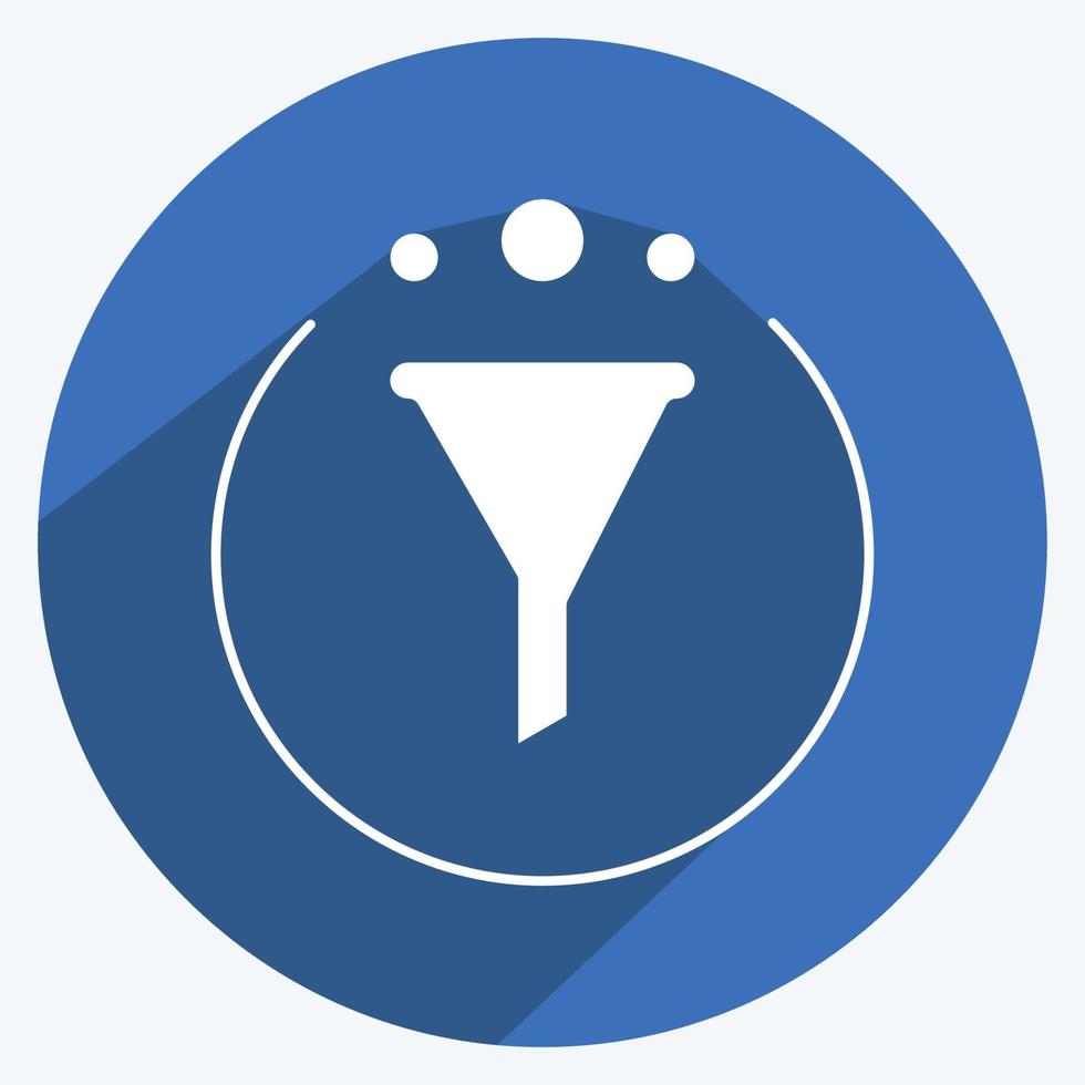 Icon Marketing. suitable for Branding symbol. long shadow style. simple design editable. design template vector. simple illustration vector