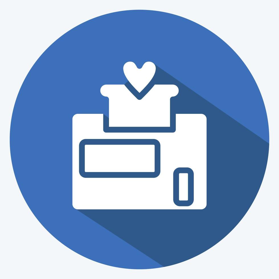 Icon Loyalty Program. suitable for Branding symbol. long shadow style. simple design editable. design template vector. simple illustration vector