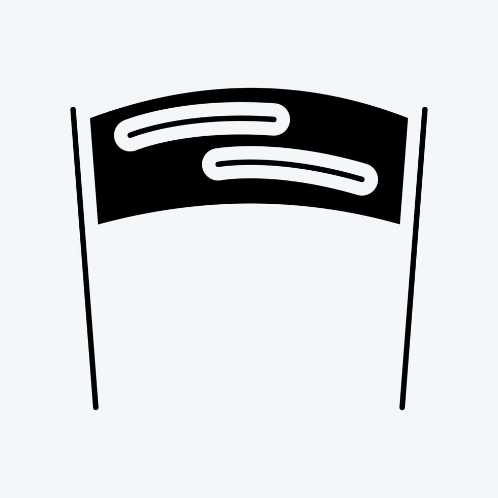 lema del icono. adecuado para el símbolo de marca. estilo de glifo. diseño simple editable. vector de plantilla de diseño. ilustración sencilla