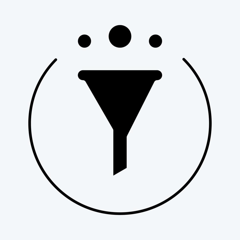Icon Marketing. suitable for Branding symbol. glyph style. simple design editable. design template vector. simple illustration vector