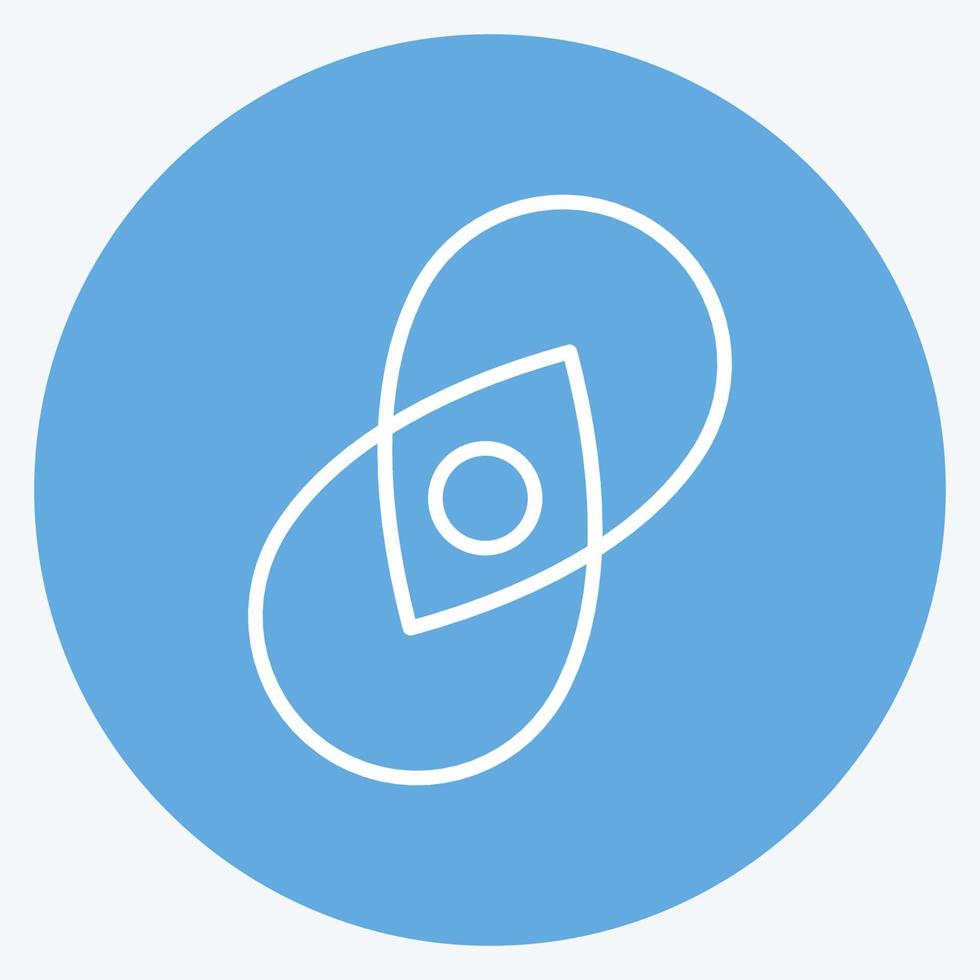 Icon Logo. suitable for Branding symbol. blue eyes style. simple design editable. design template vector. simple illustration vector