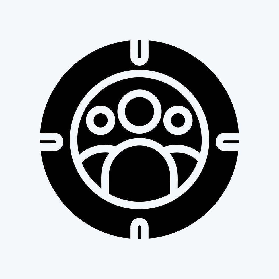 Icon Personality. suitable for Branding symbol. glyph style. simple design editable. design template vector. simple illustration vector