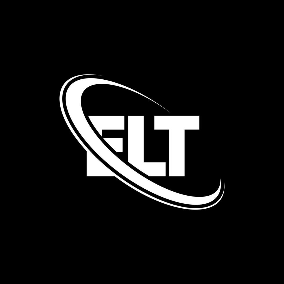 ELT logo. ELT letter. ELT letter logo design. Initials ELT logo linked with circle and uppercase monogram logo. ELT typography for technology, business and real estate brand. vector