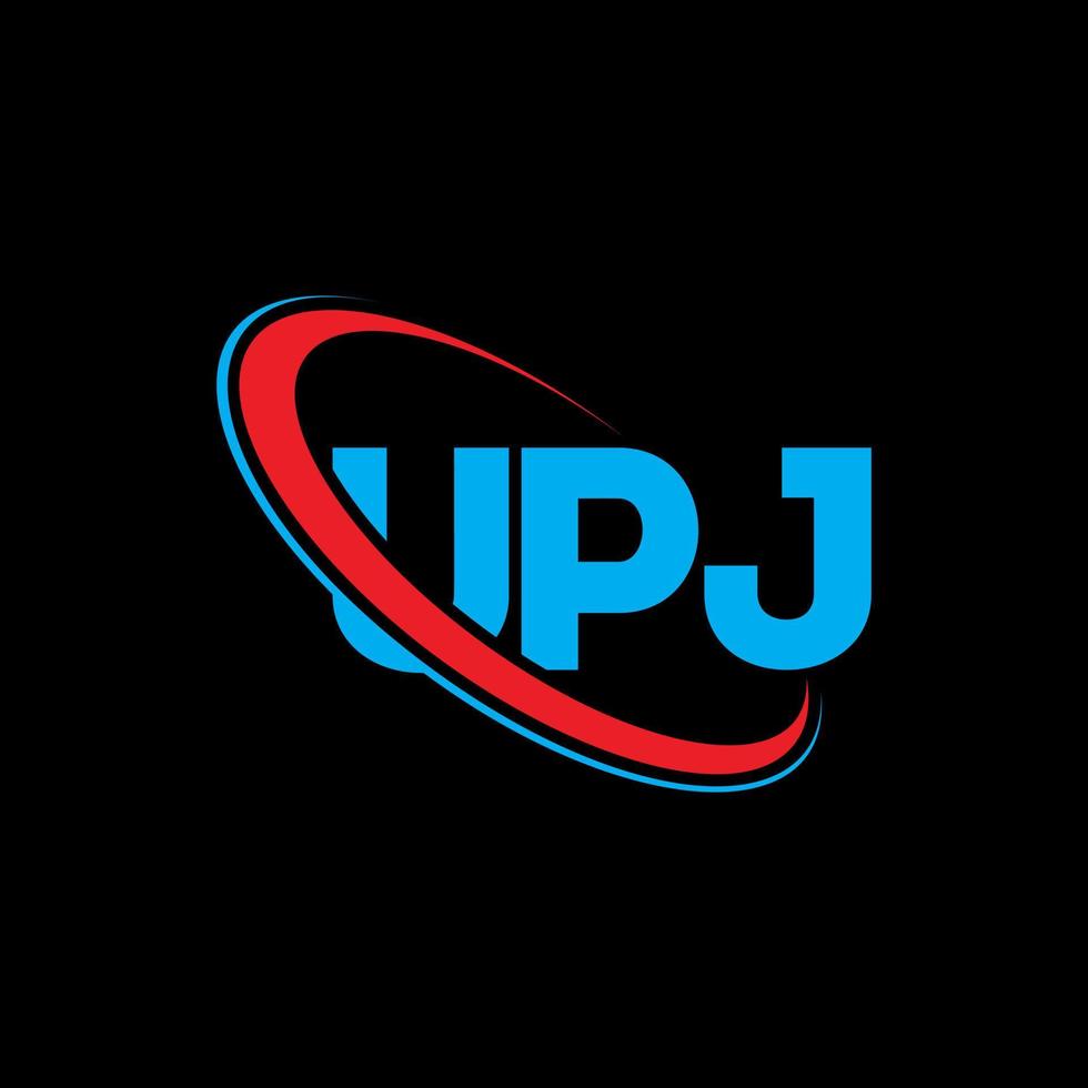 logotipo de upj. carta upj. diseño del logotipo de la letra upj