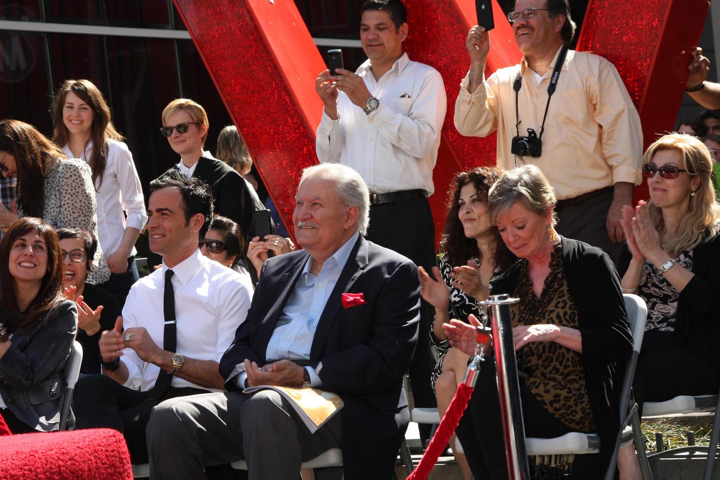 LOS ANGELES, FEB 22 -  Justin Theroux, John Aniston at the Jennifer Aniston Hollywood Walk of Fame Star Ceremony at the W Hollywood on February 22, 2012 in Los Angeles, CA photo