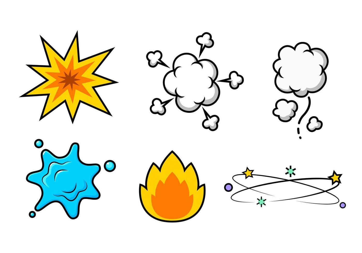 emociones y símbolos de movimiento vector