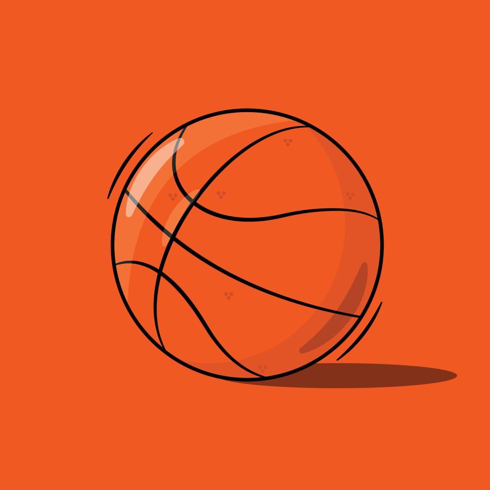 Flat vector of Basket ball icon illustration