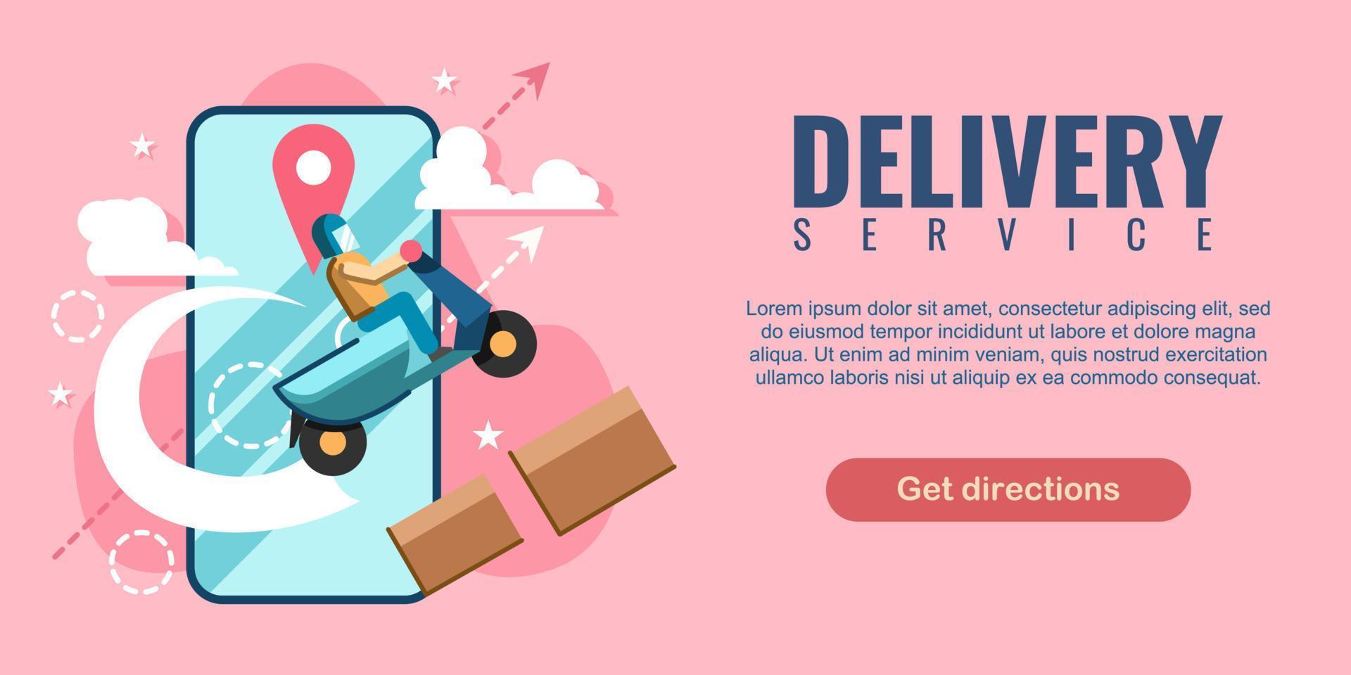 Delivery service vector design