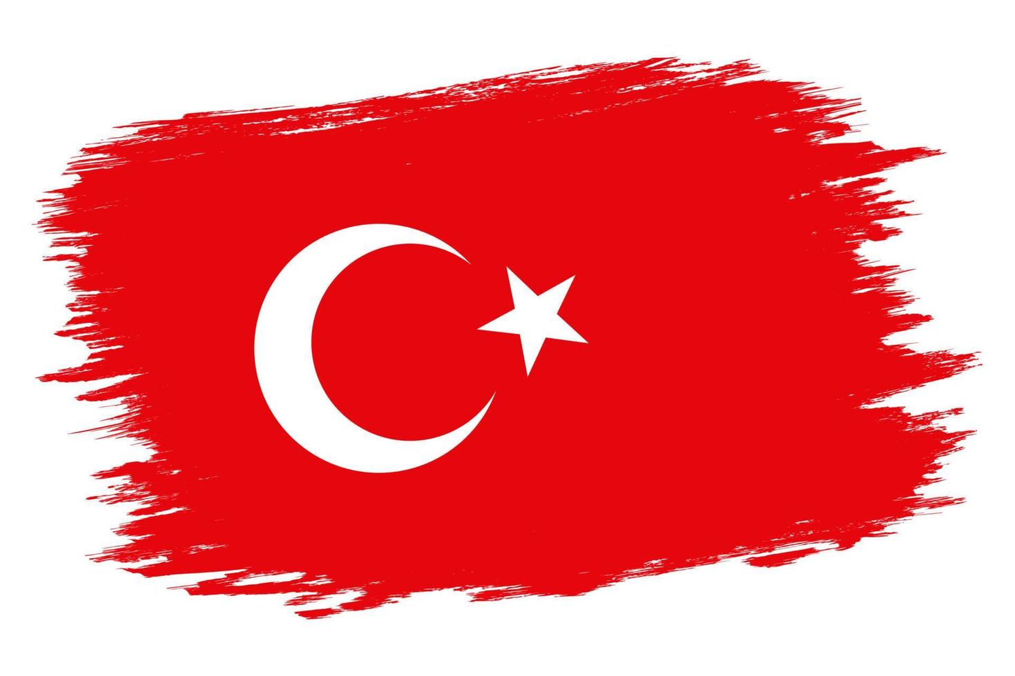 Vector vintage Turkish flag
