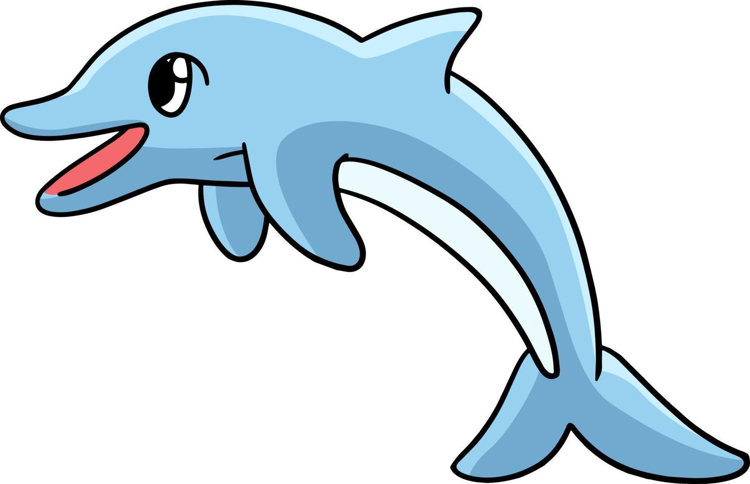 Dolphin Cartoon Colored Clipart Illustration 8944145 Vector Art at Vecteezy