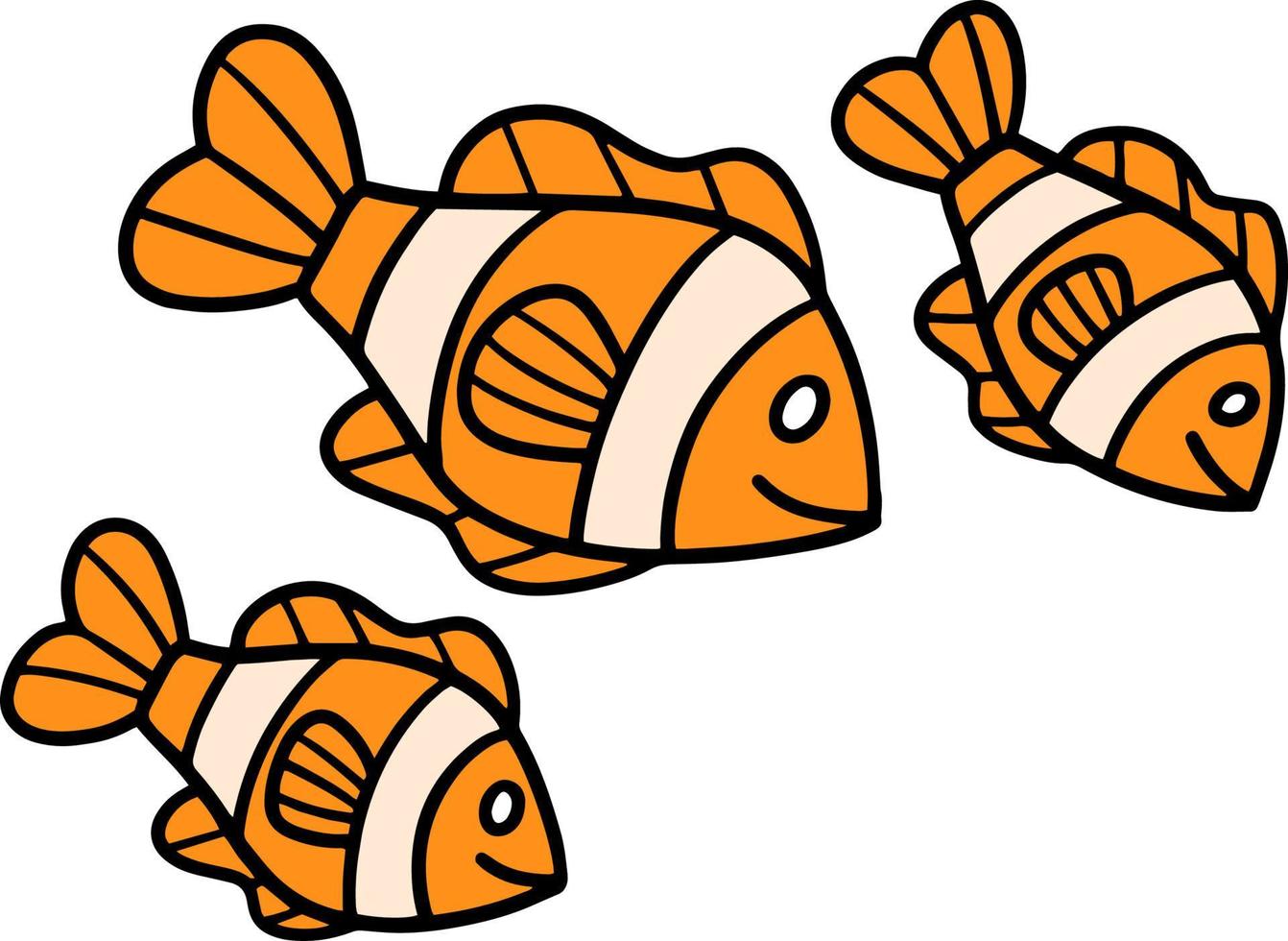 pescado dibujos animados color clipart ilustración vector