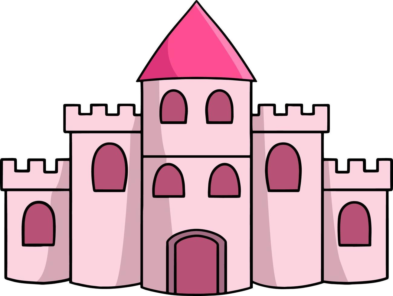 castillo dibujos animados color clipart ilustración 8944208 Vector en  Vecteezy