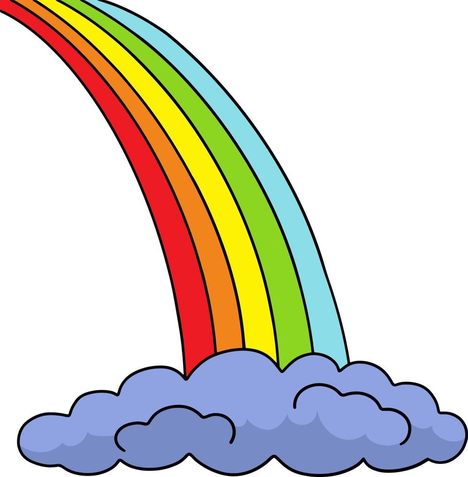 medio arco iris dibujos animados color clipart ilustración 8944210 Vector  en Vecteezy