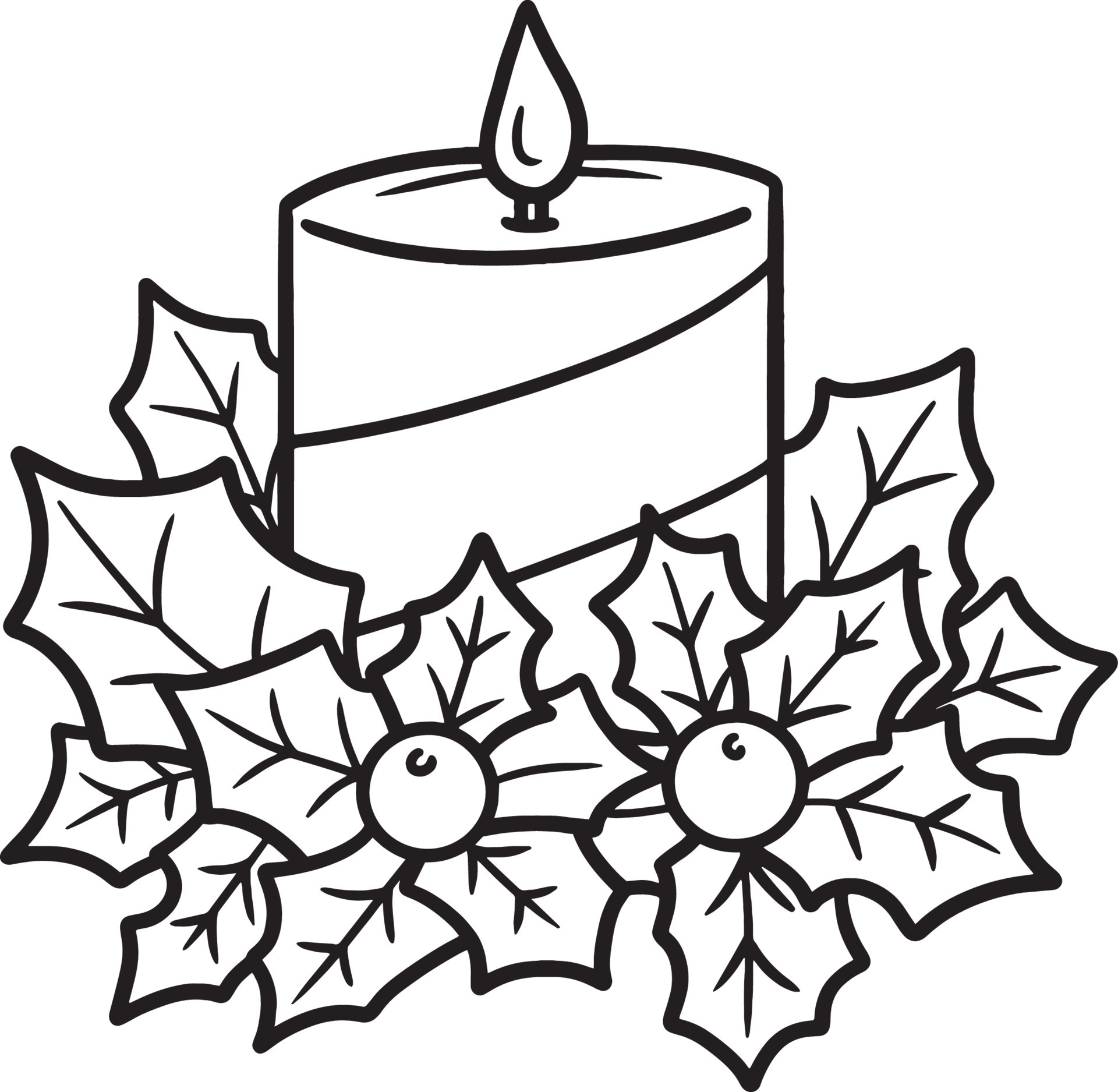 advent candles coloring sheet