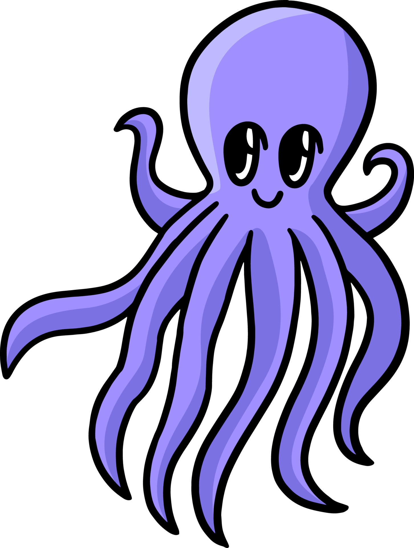 Octopus Cartoon Colored Clipart Illustration 8944294 Vector Art at Vecteezy