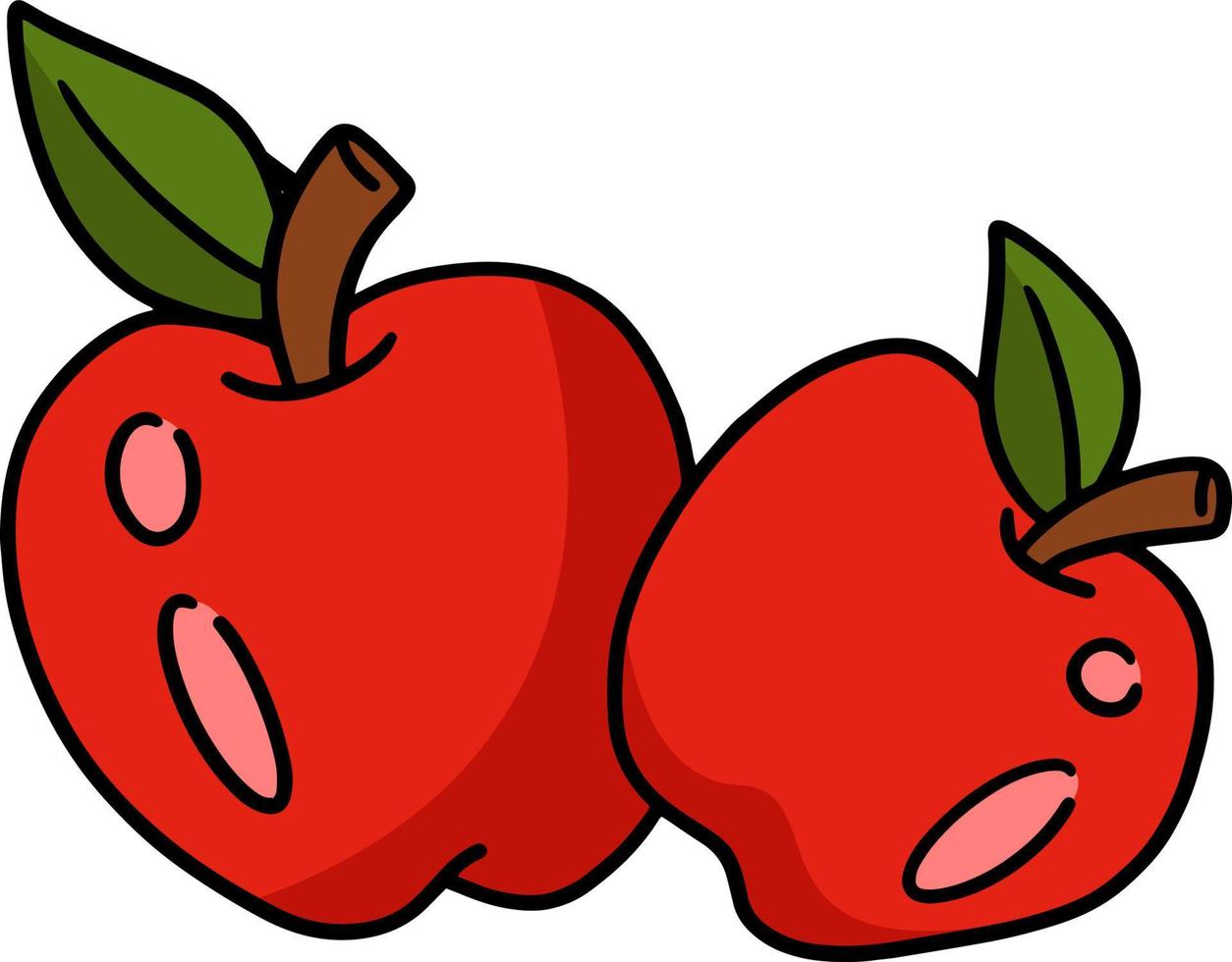 manzana fruta dibujos animados color clipart ilustración 8944295 Vector en  Vecteezy