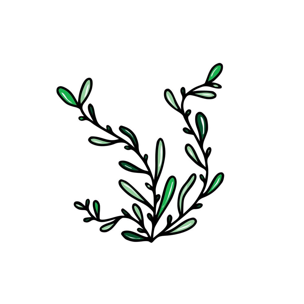 Doodle hand drawn flower vector