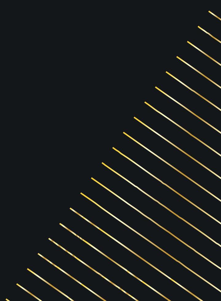 fondo negro con líneas doradas a la mitad vector