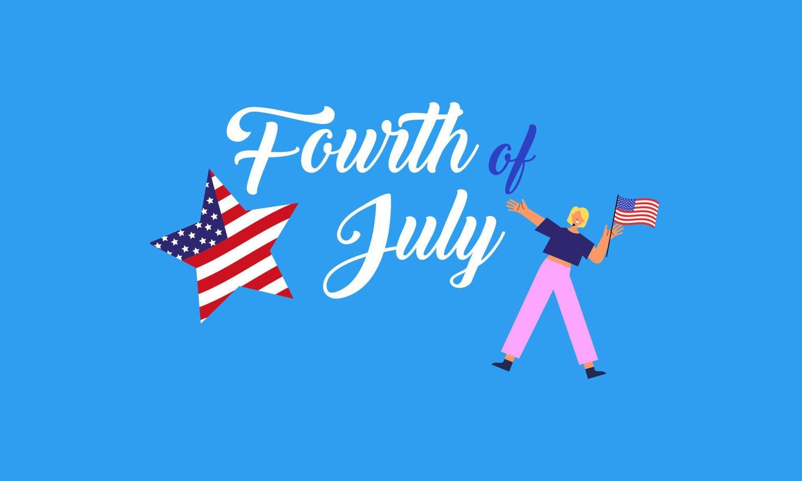 Celebrate 4th of July, Happy Independence Day Illustration vector