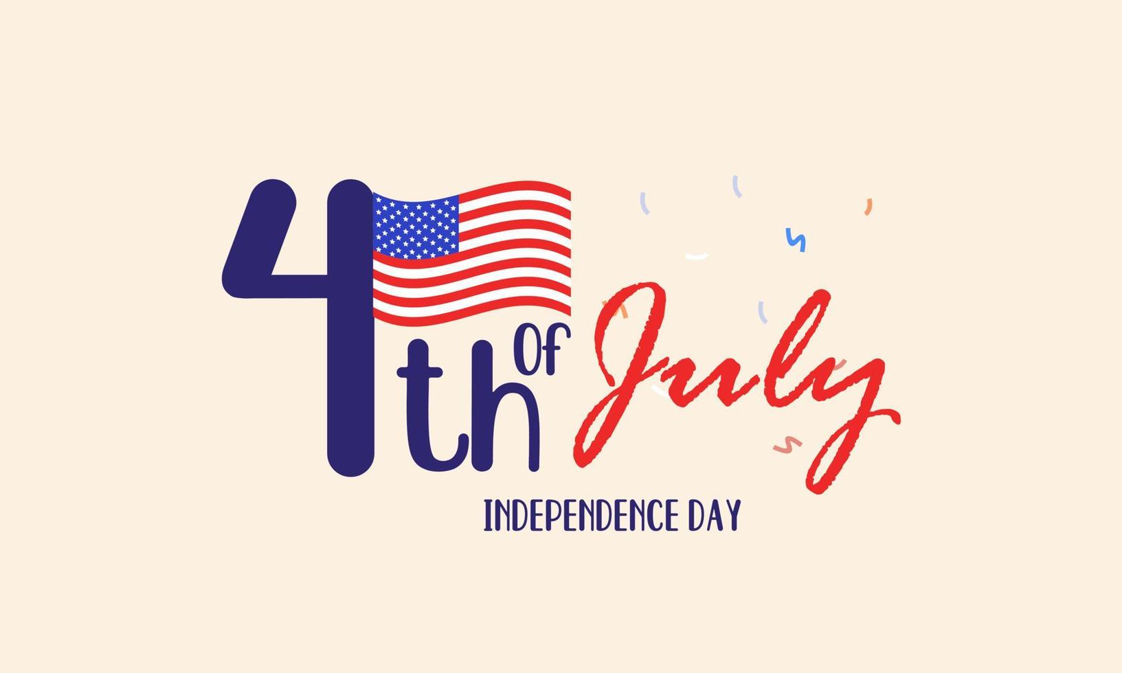 Celebrate 4th of July, Happy Independence Day Illustration vector