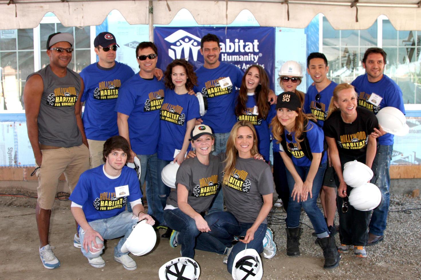 LOS ANGELES, MAR 8 -  GH Cast headed by Lisa LoCicero at the 5th Annual General Hospital Habitat for Humanity Fan Build Day at Private Location on March 8, 2014 in Lynwood, CA photo