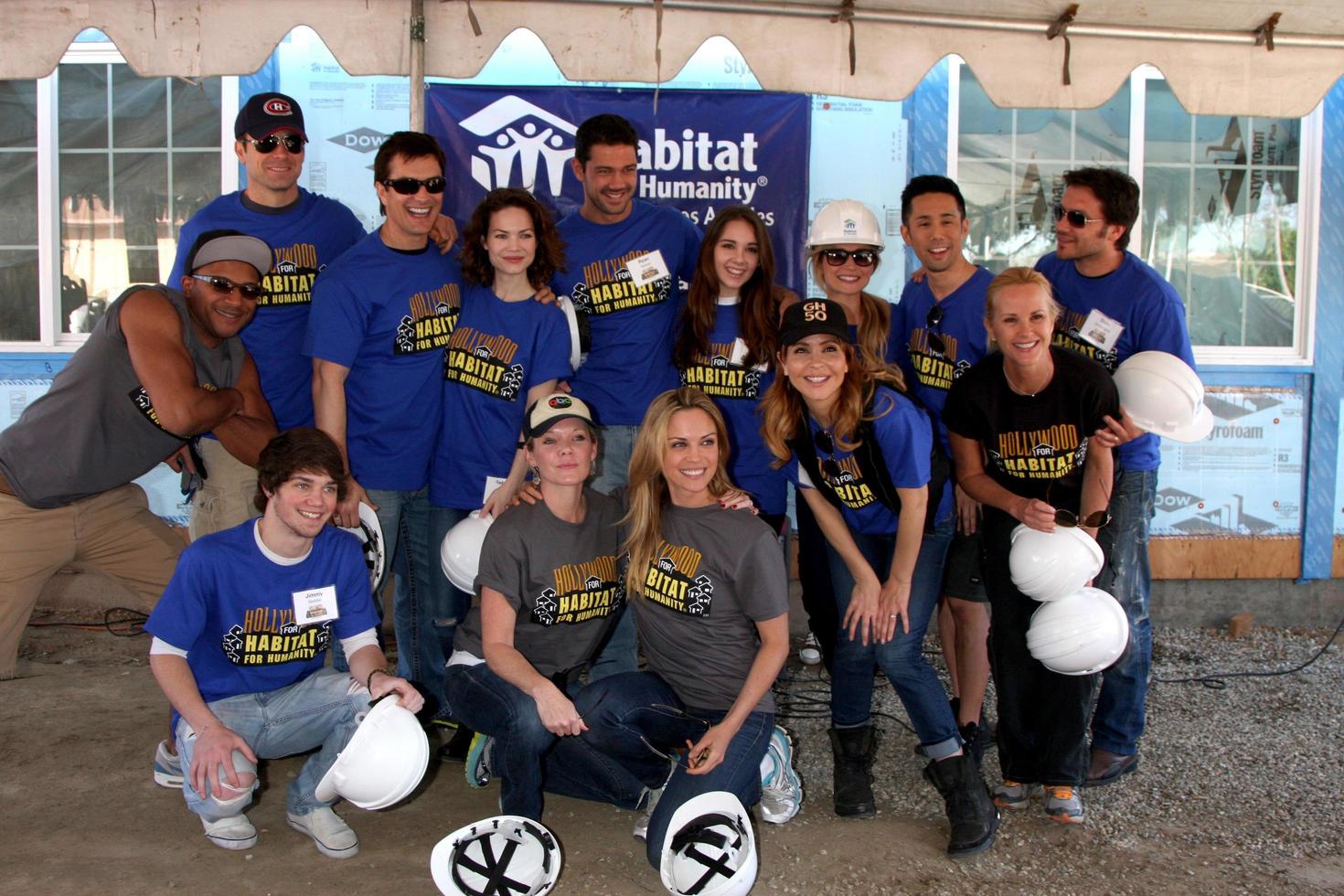 LOS ANGELES, MAR 8 -  GH Cast headed by Lisa LoCicero at the 5th Annual General Hospital Habitat for Humanity Fan Build Day at Private Location on March 8, 2014 in Lynwood, CA photo