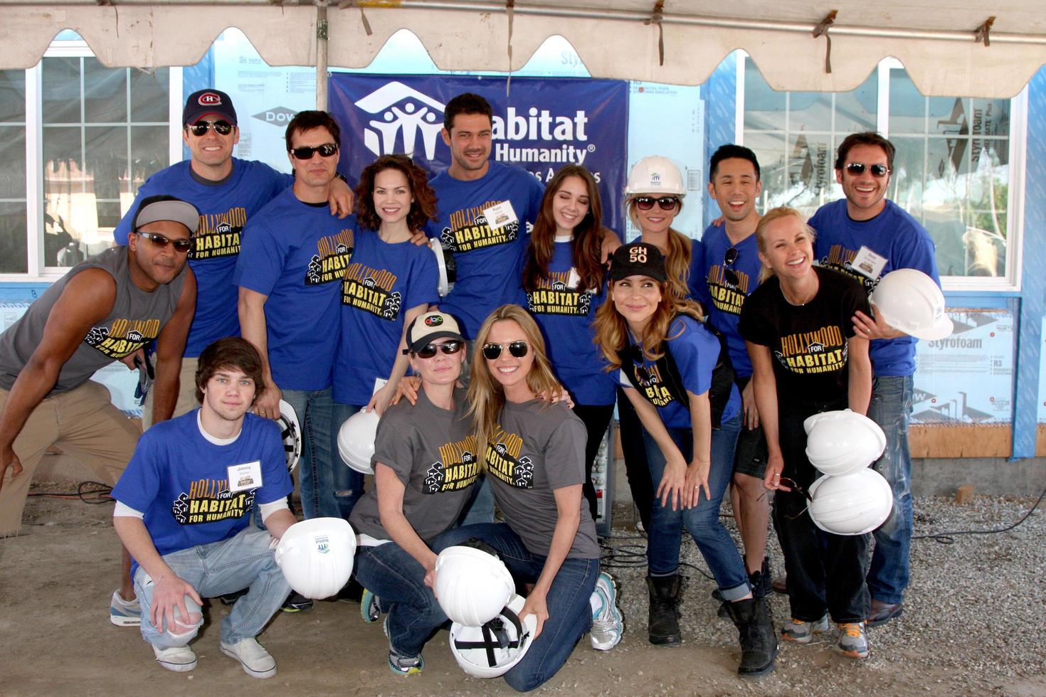 LOS ANGELES, MAR 8 -  GH Cast headed by Lisa LoCicero at the 5th Annual General Hospital Habitat for Humanity Fan Build Day at Private Location on March 8, 2014 in Lynwood, CA photo