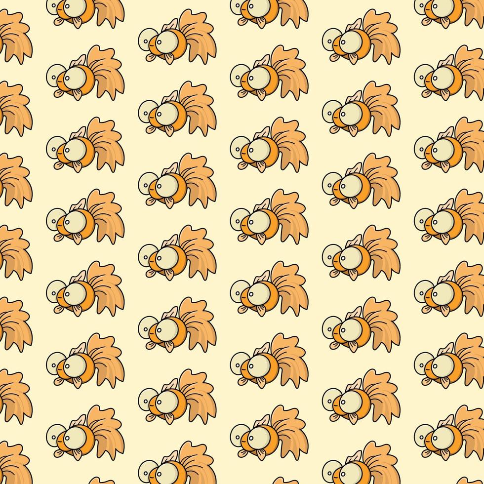 goldfish pattern background vector