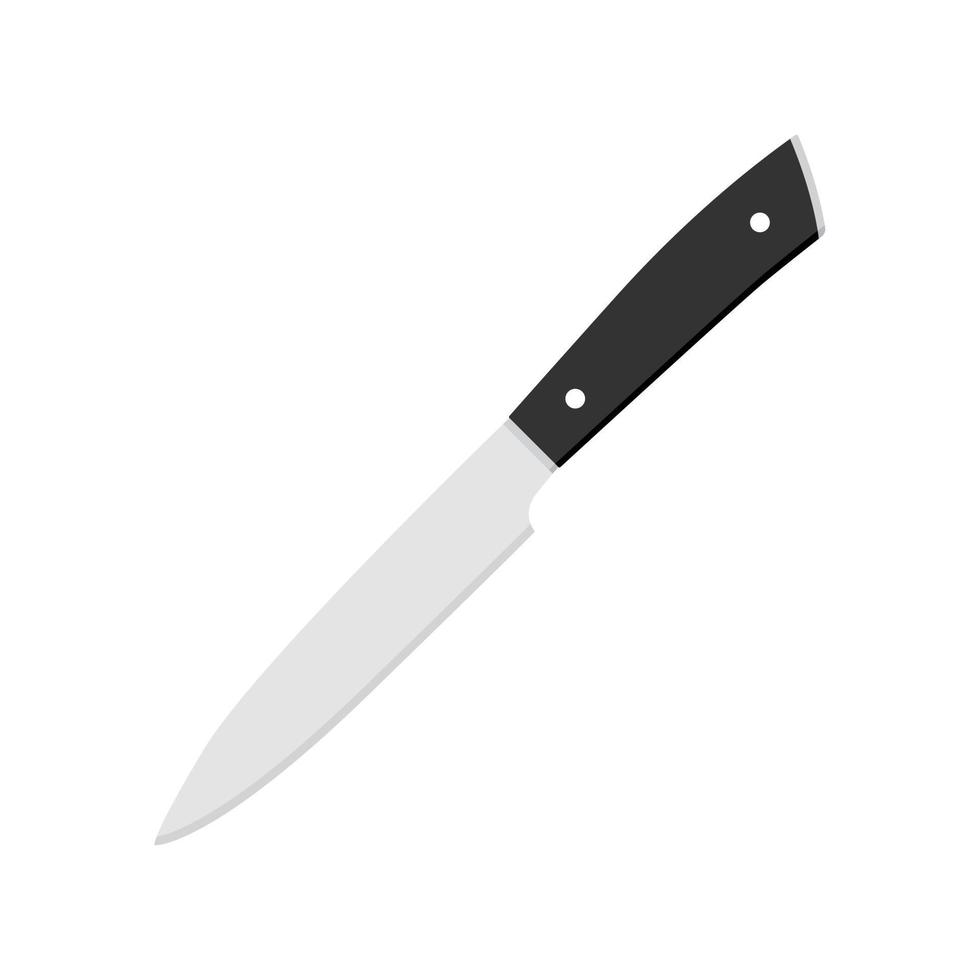 cooking knife icon isolated on white background. vector illustration in flat style