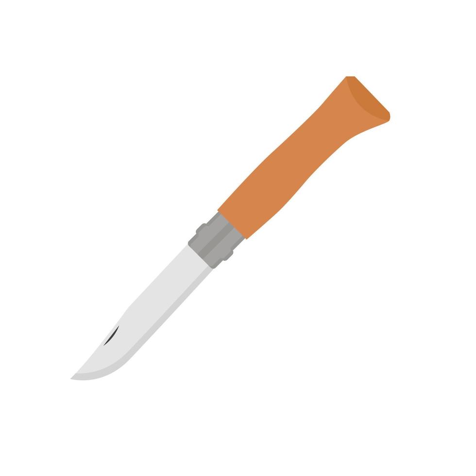 cuchillo de cocina. icono de cuchillo de cocina aislado sobre fondo blanco. ilustración vectorial en estilo plano. utensilios para cocinar. Ilustración de vector de utensilios de cocina