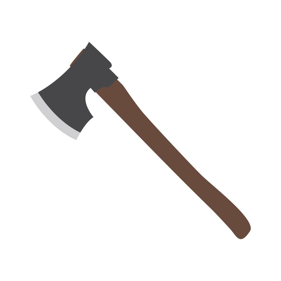 carpenter axe flat design vector illustration