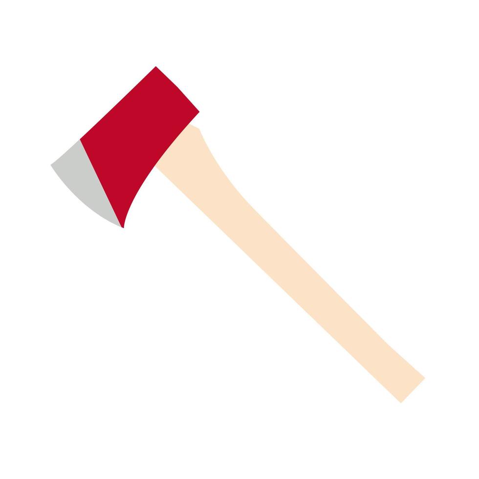 miner axe flat design vector illustration