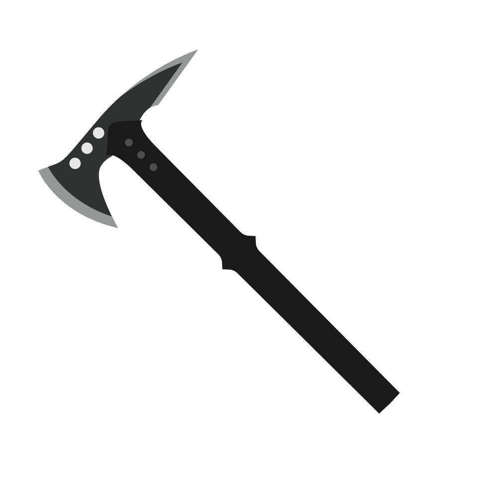 tactical axe flat design vector illustration