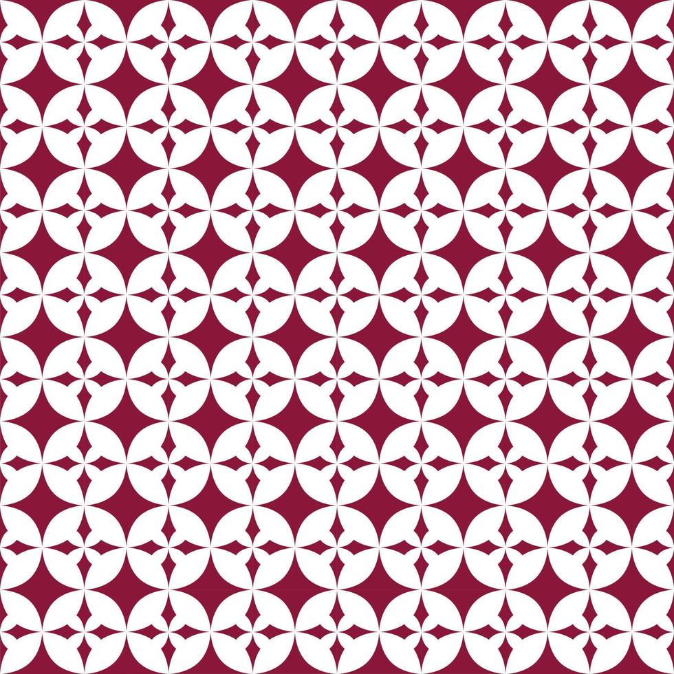 Modification of the kawung batik motif in the color of the Qatar flag. Cultural collaboration between java and qatar vector