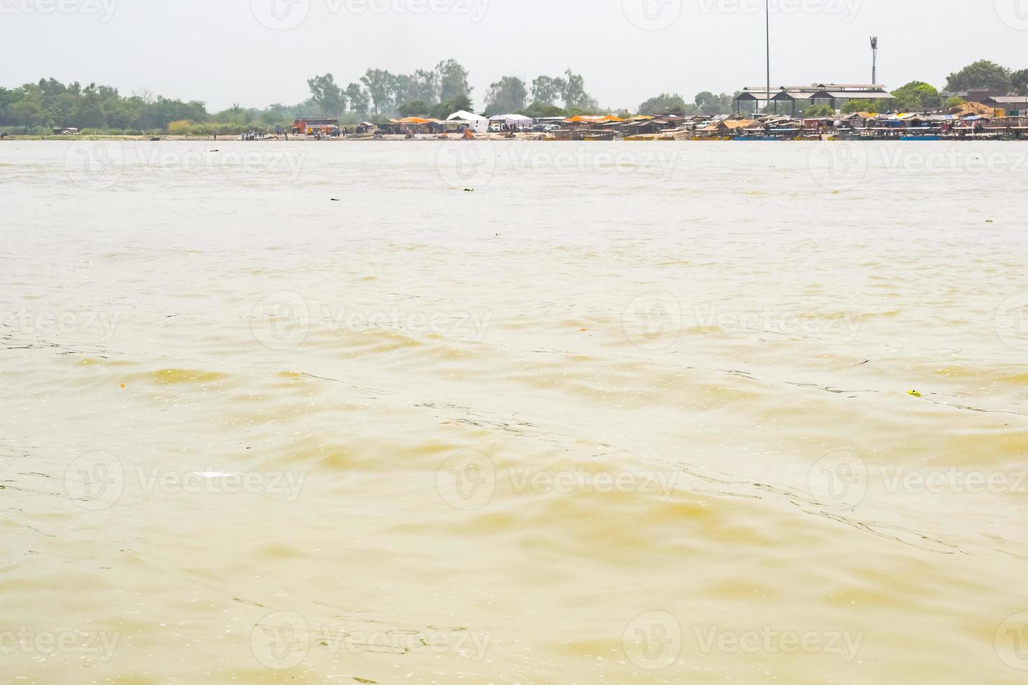 Ganga as seen in Garh Mukteshwar, Uttar Pradesh, India, River Ganga is believed to be the holiest river for Hindus, A view of Garh Ganga Brij ghat which is very famous religious place for Hindus photo