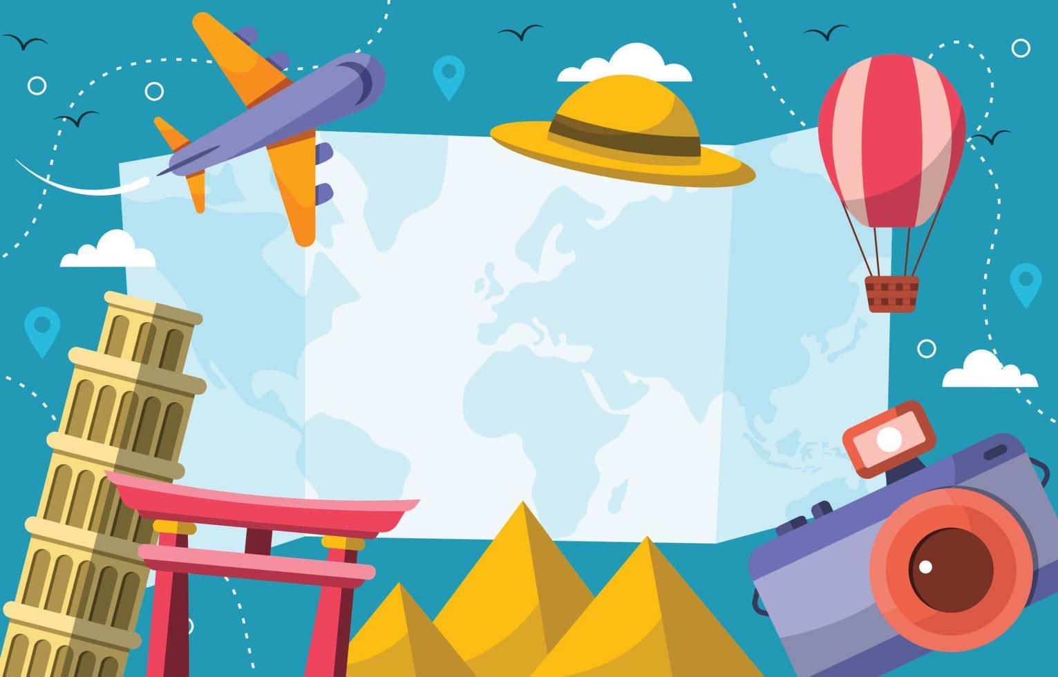 World Tourism Day Concept vector