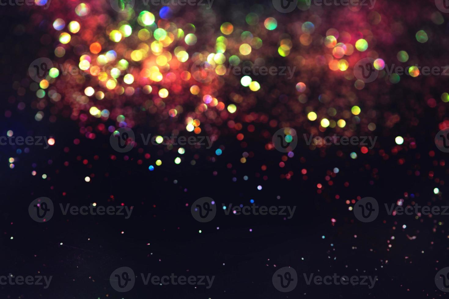 bokeh glitter Colorfull Blurred abstract background for birthday, anniversary, wedding, new year eve or Christmas photo