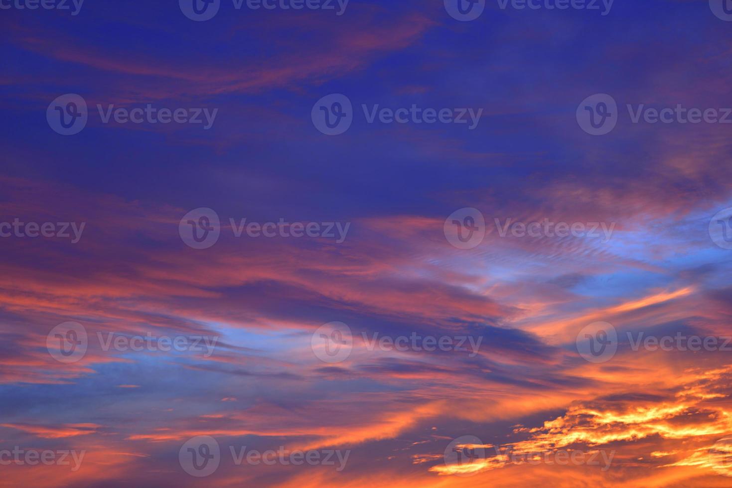 The sky with cloud beautiful Sunset background photo