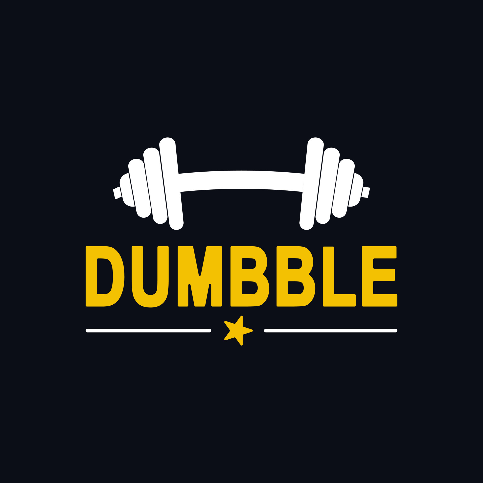 Dumbbell typography vector for T- shirt design. 8947373 Vector Art at ...