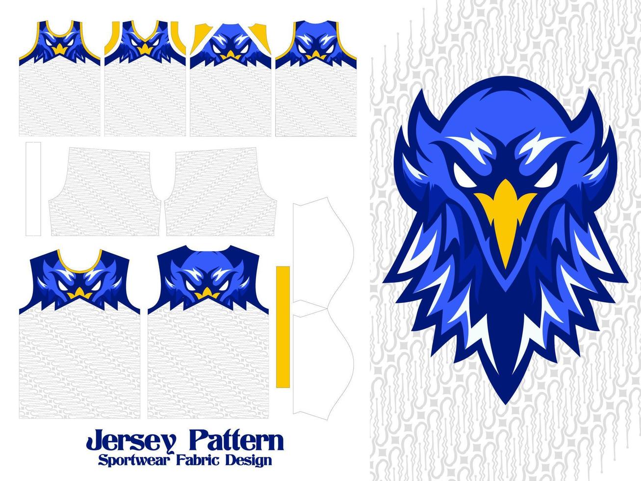 Jersey Printing pattern 6 Sublimation textile for t-shirt, Soccer, Football, E-sport, Sport uniform Design vector