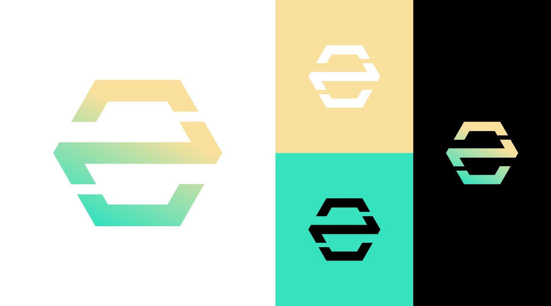 Z Monogram Technology Logo Design Concept vector