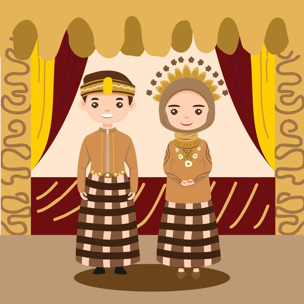 Bugis Bride Groom vector