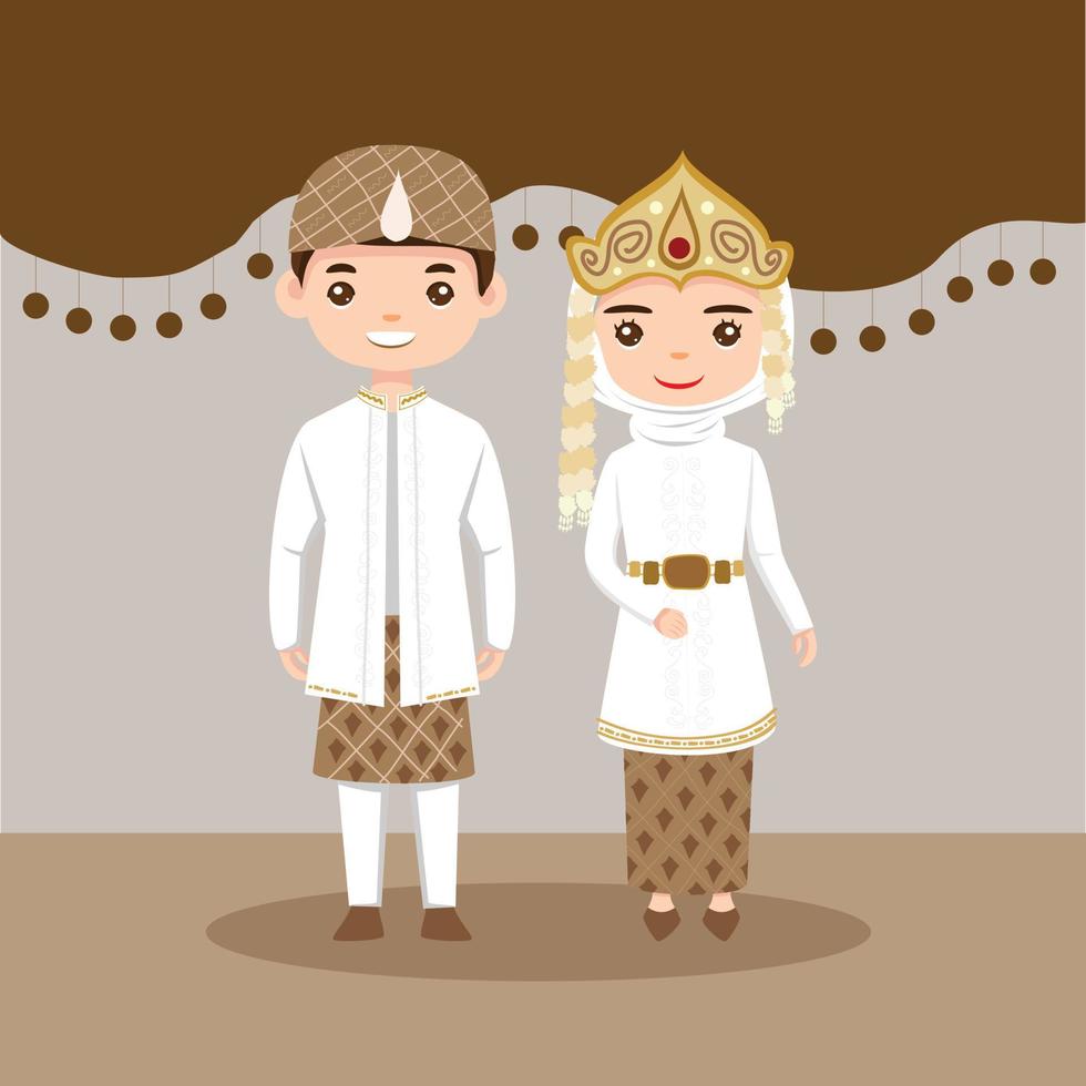 Sunda Bride Groom vector