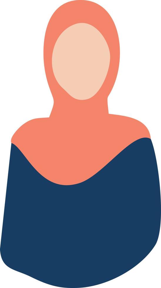 mujer hijab estilo vector