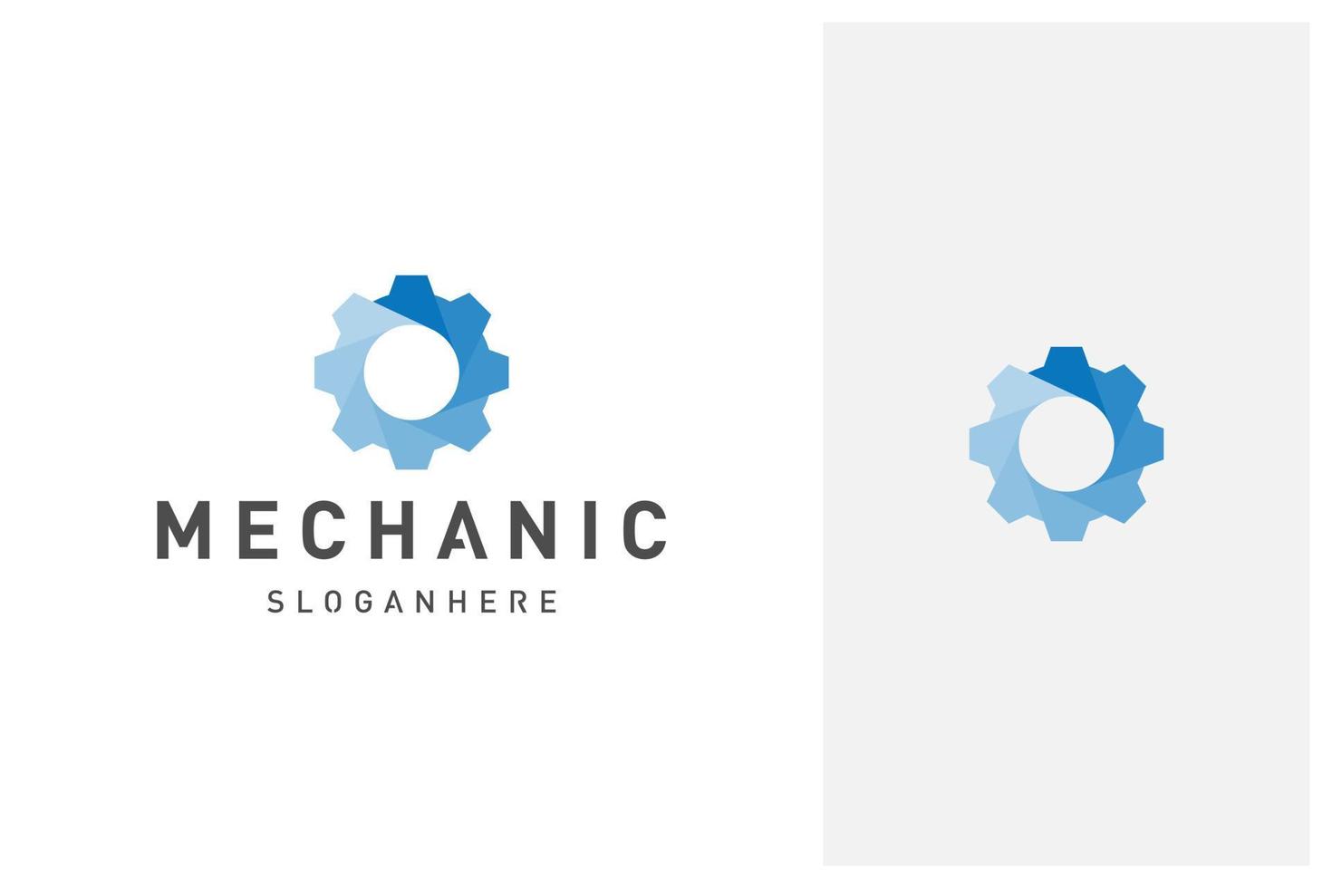 modern gear logo design vector