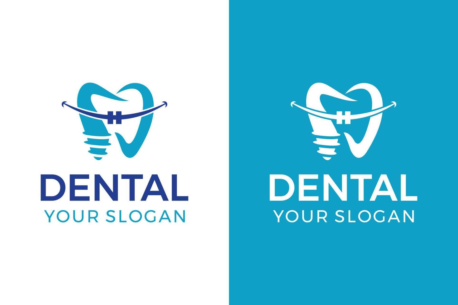 Dental Clinic logo template, Dental Care logo designs vector, Health Dent Logo design vector template linear style. Dental clinic Logotype concept icon. Tooth Teeth Smile Dentist Logo